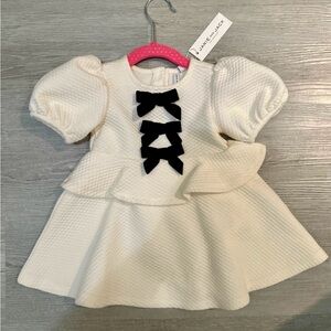 Quilted Bow Peplum Dress